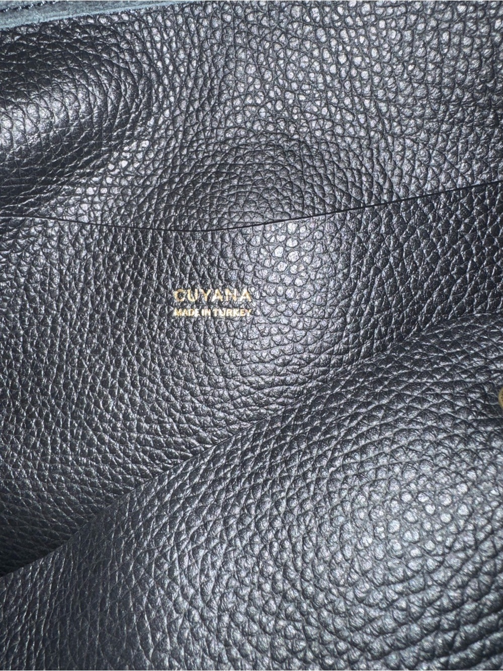 Cuyana Tall Black Leather Pebbled Zipper Tote with Cuyana Insert - Picture 6 of 11